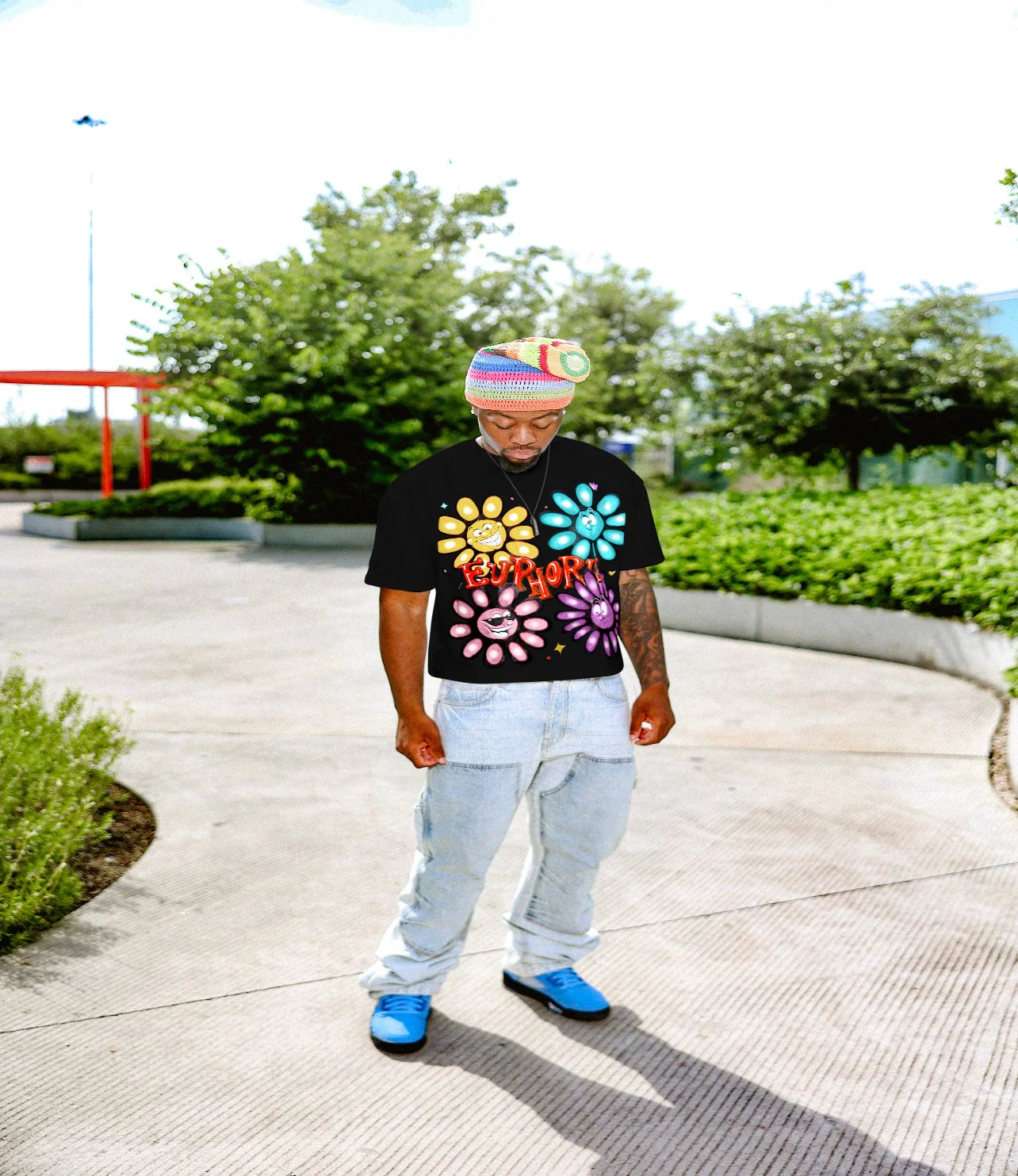 Euphoric Expression Tee - Black - Image 4