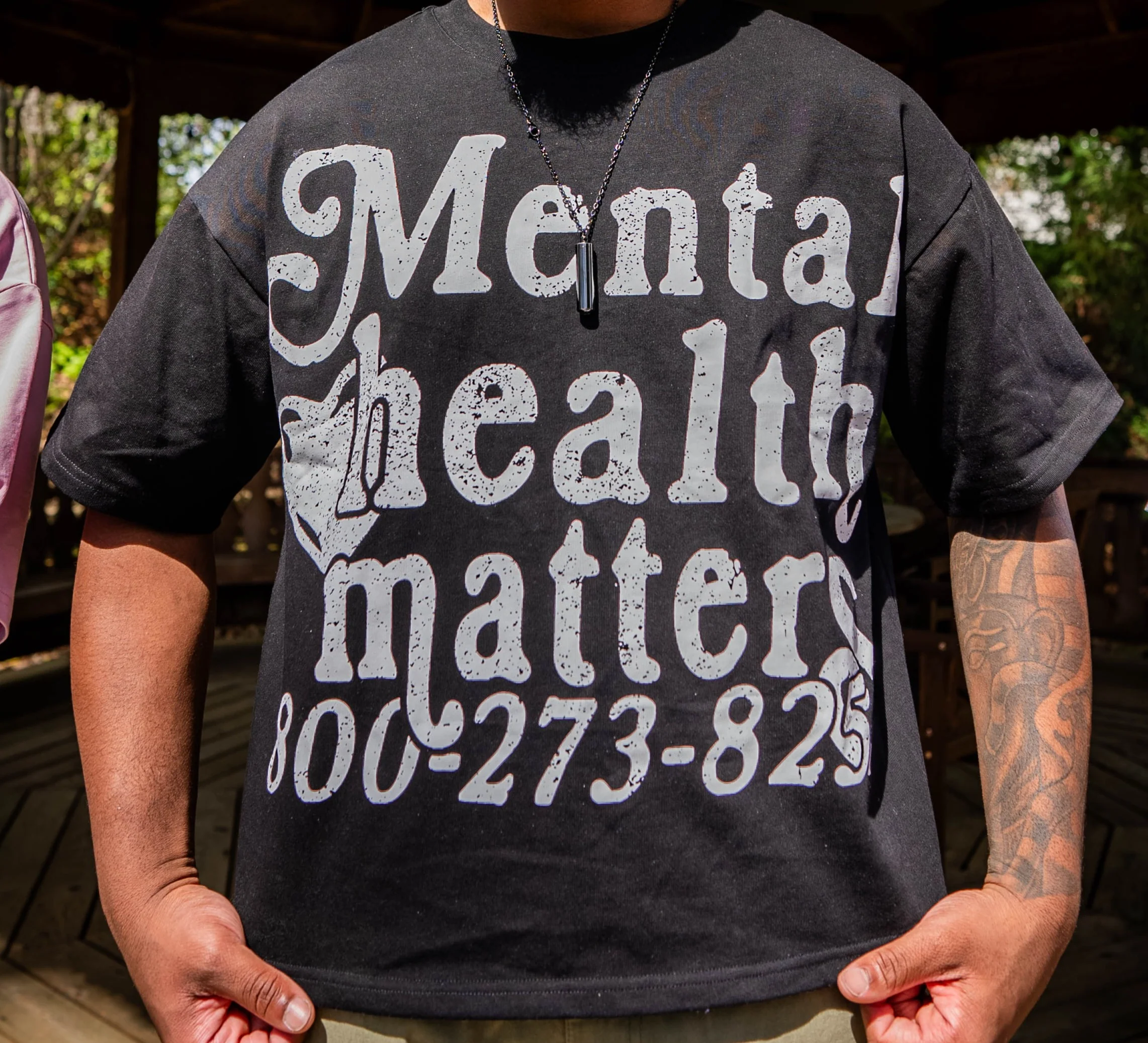 Mental Health Matters Tee - Black - Image 5